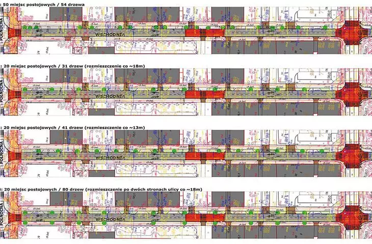 Options for reconstruction of East Street