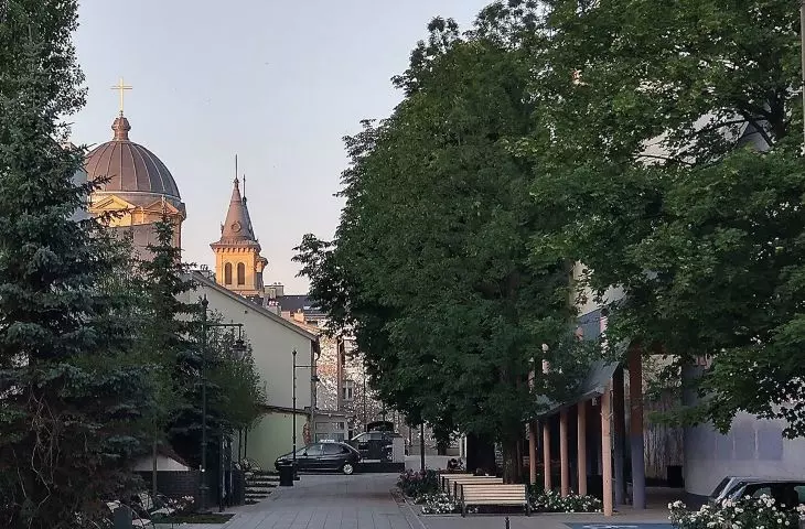Passage of Roses, a public space redeveloped as part of the changes in Area 4 of the Area Revitalization Project of the Center of Lodz
