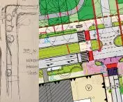 Intersection of Nowomiejska Street with Północna Street, changes designed in Area 4 of the Area Revitalization Project of the Center of Łódź