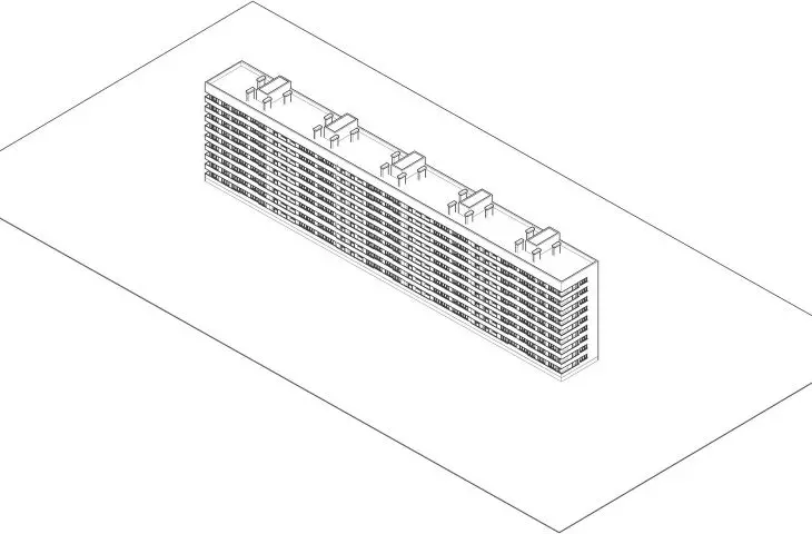 akonometria – blok przed rewitalizacją