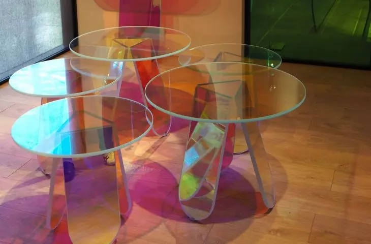 Colored glass is one of this year's biggest trends