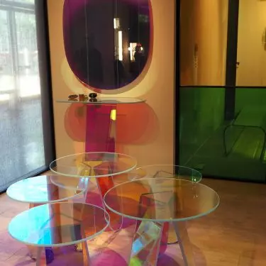 Colored glass is one of this year's biggest trends
