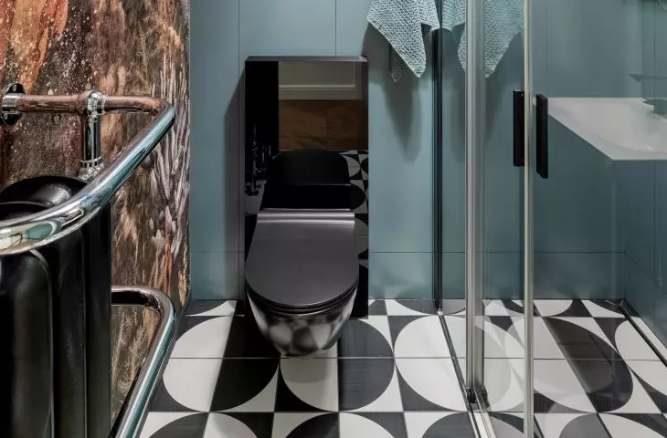 The architect used wallpaper with a coral reef motif