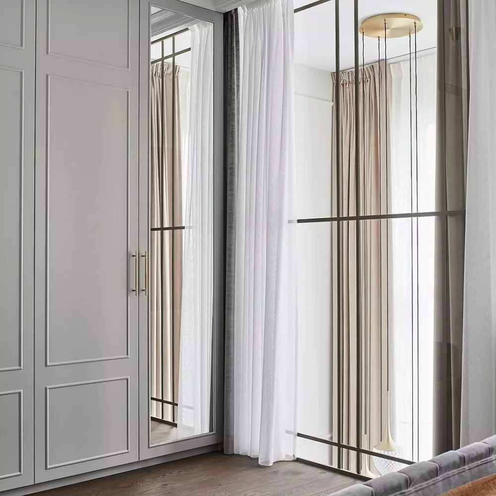 The large closet was designed by Barbara Godawska