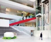 The interior of the MIT Media Lab 