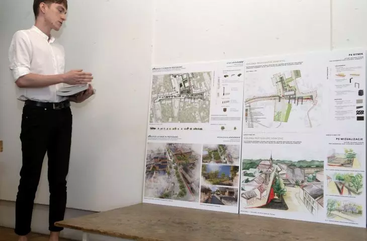 Student Wydziału Architektury Politechniki Krakowskiej Konrad Kozieł