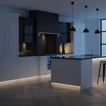 With the help of led systems we can decoratively illuminate the furniture