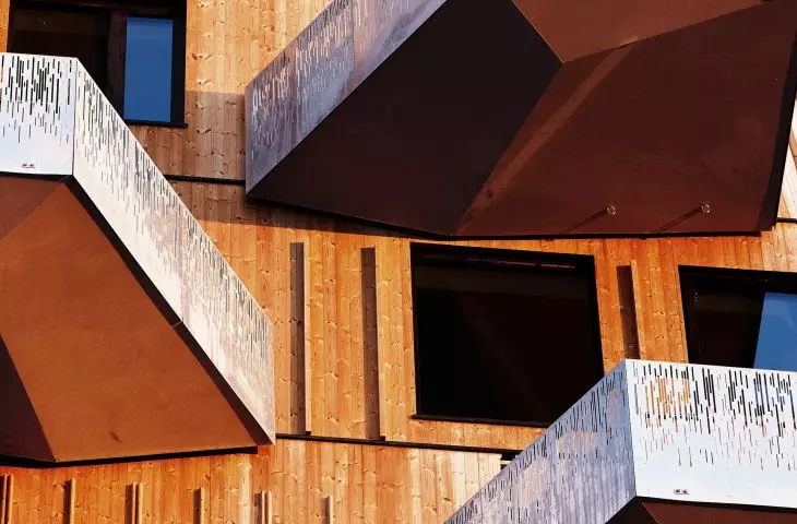 Perforated balcony railings