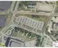 Area of the planned parking lot 