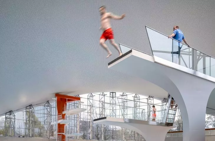 The interior of the pool after the renovation