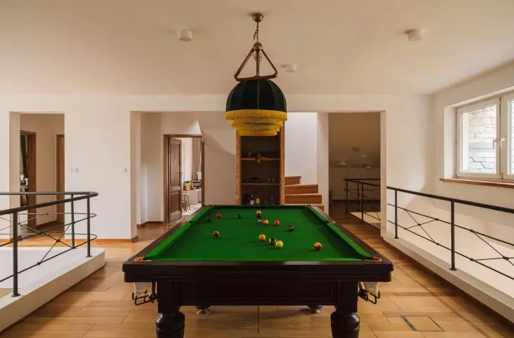There was even room on the first floor for a billiard table