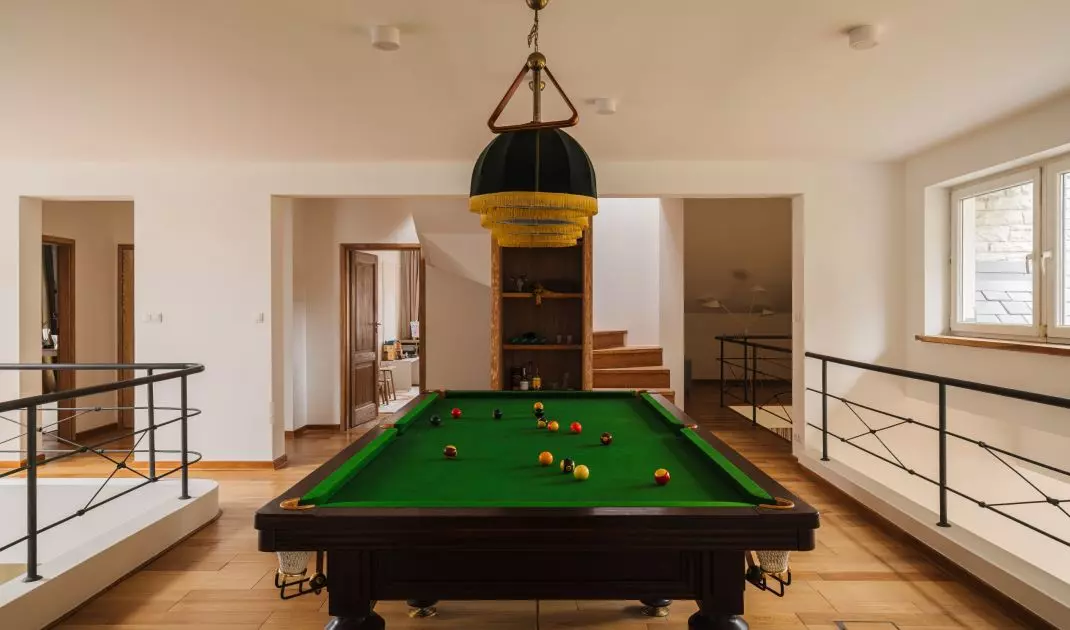 There was even room on the first floor for a billiard table