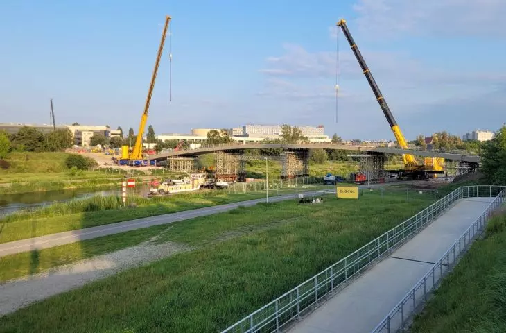 Budowa Mostów Berdychowskich w Poznaniu, czerwiec 2024 r.