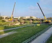 Construction of the Berdychowski Bridges in Poznań, June 2024.