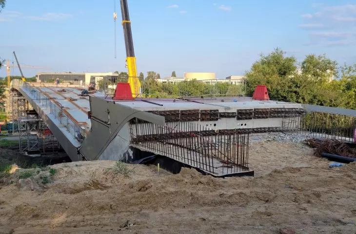Budowa Mostów Berdychowskich w Poznaniu, czerwiec 2024 r.