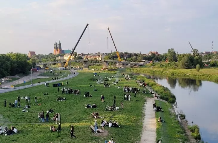 Budowa Mostów Berdychowskich w Poznaniu, czerwiec 2024 r.