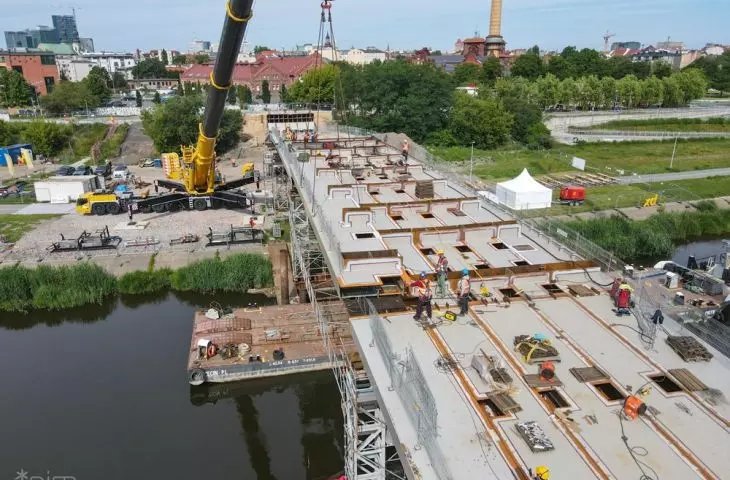 Budowa Mostów Berdychowskich w Poznaniu, czerwiec 2024 r.