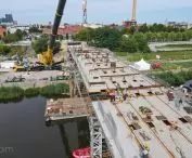 Construction of the Berdychowski Bridges in Poznań, June 2024.