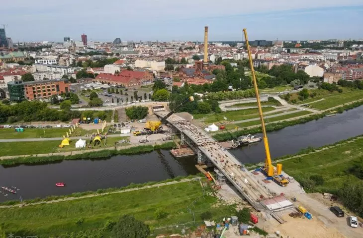 Budowa Mostów Berdychowskich w Poznaniu, czerwiec 2024 r.