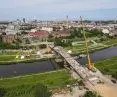 Construction of the Berdychowski Bridges in Poznań, June 2024.