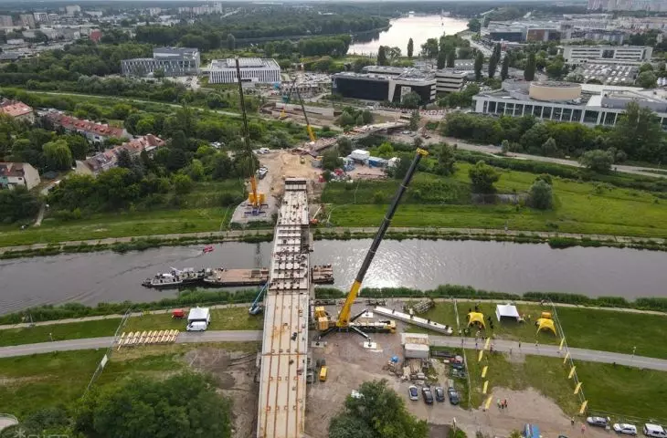 Budowa Mostów Berdychowskich w Poznaniu, czerwiec 2024 r.