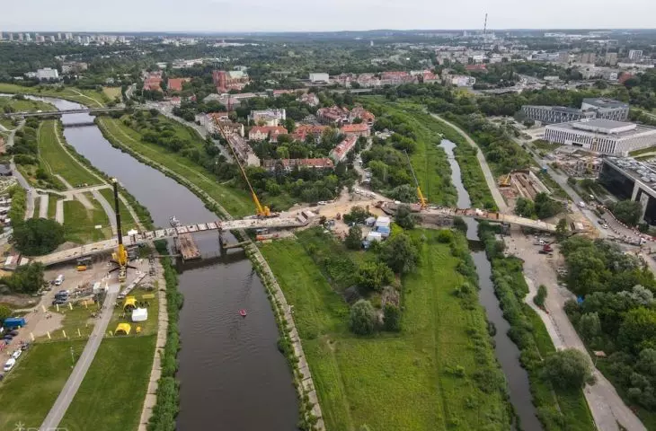 Budowa Mostów Berdychowskich w Poznaniu, czerwiec 2024 r.