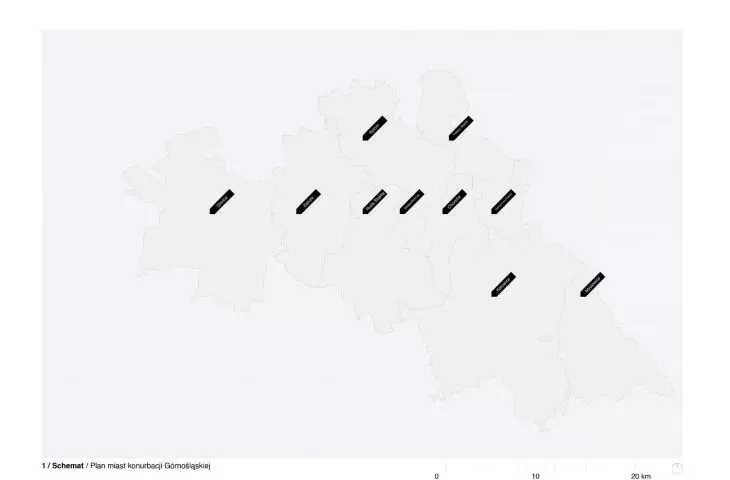 plan of the cities of the upper-silesian conurbation