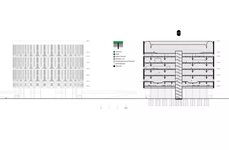 B-B section
