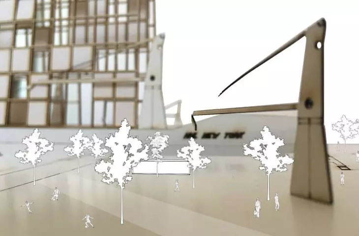Floating skyscraper project