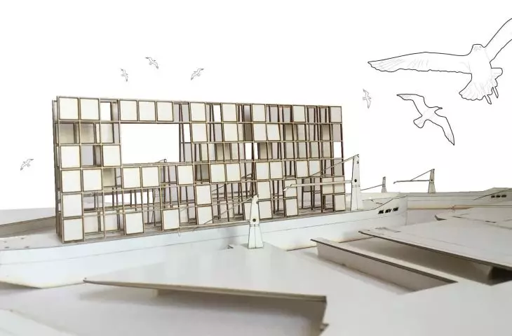 Floating skyscraper project