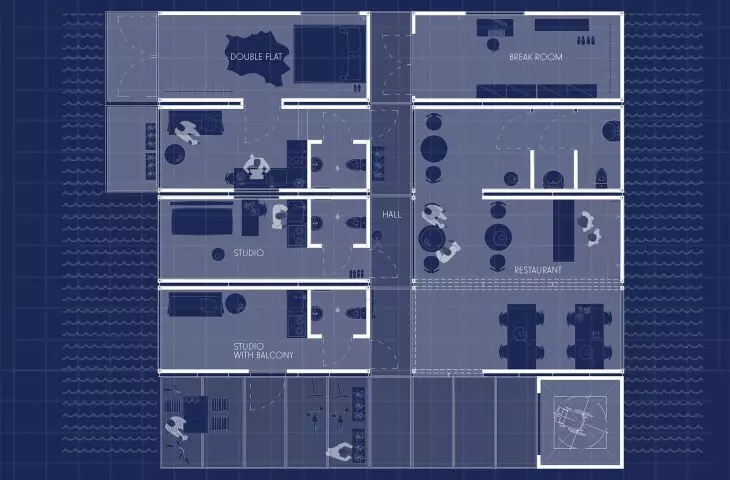 Floating skyscraper project