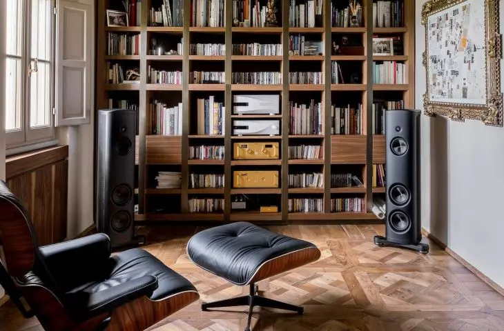 Architects designed audio equipment rack