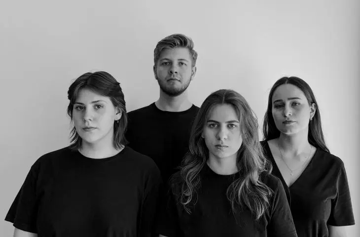 Female and male students from Wroclaw University of Technology: Iwona Kin, Alicja Smoczyk, Agata Czugała and Paweł Mordeja