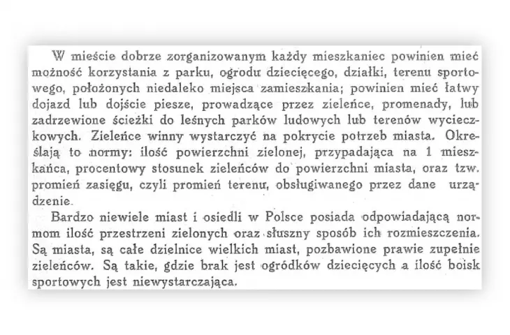 Excerpt from the book 'Green Spaces in Cities 1950'.