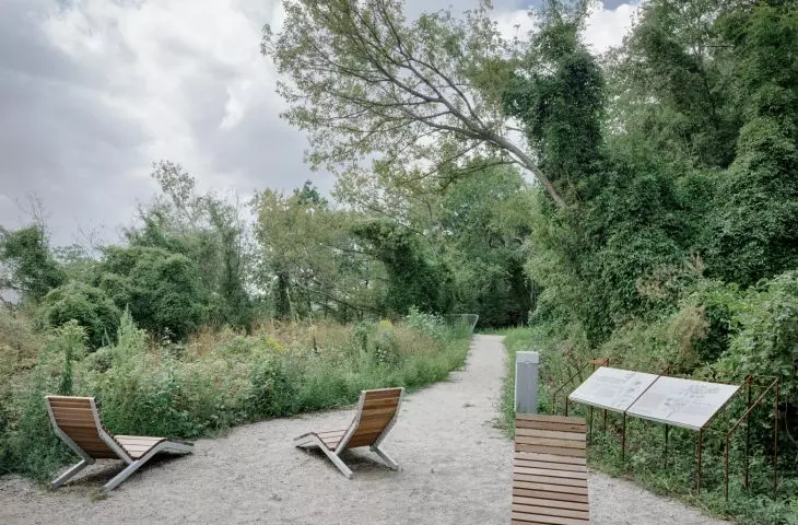 space for relaxation in the park