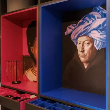 The designer has created a capacious closet