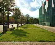 Fire road made with NetTurf technology, Museum of the History of Polish Jews