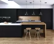 Black Matt kitchen furniture set
