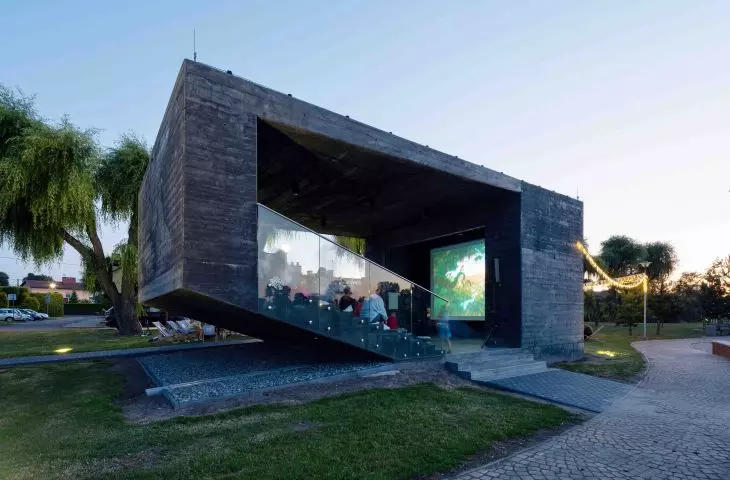 Outdoor cinema in Suszec