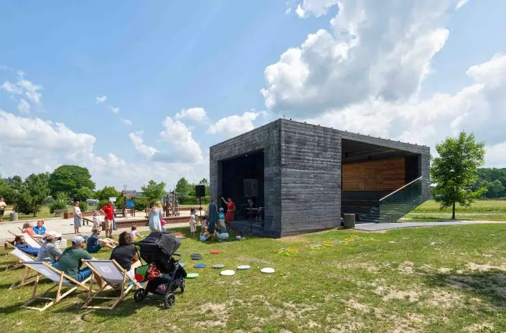 Outdoor cinema in Suszec