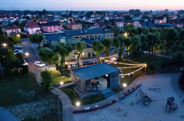 Outdoor cinema in Suszec