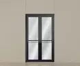 Portfenetr z balustradą w systemie Schüco FocusIng z PVC-U