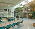 Office space facilitates interaction between employees