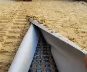 The durable SD 30 drain allows work to be carried out as soon as it is laid out. 