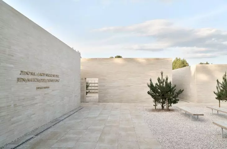 Columbarium's central plaza is an ecumenical gathering place