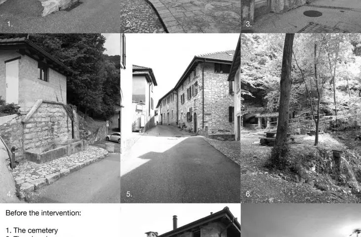 a series of interventions in Castel San Pietro in Switzerlandi