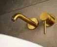 Moza concealed washbasin faucet with economy aerator