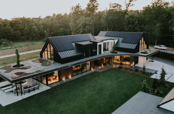The house is 380 square meters 