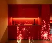 Dom koloru na ogródku działkowym od NOKE Architects