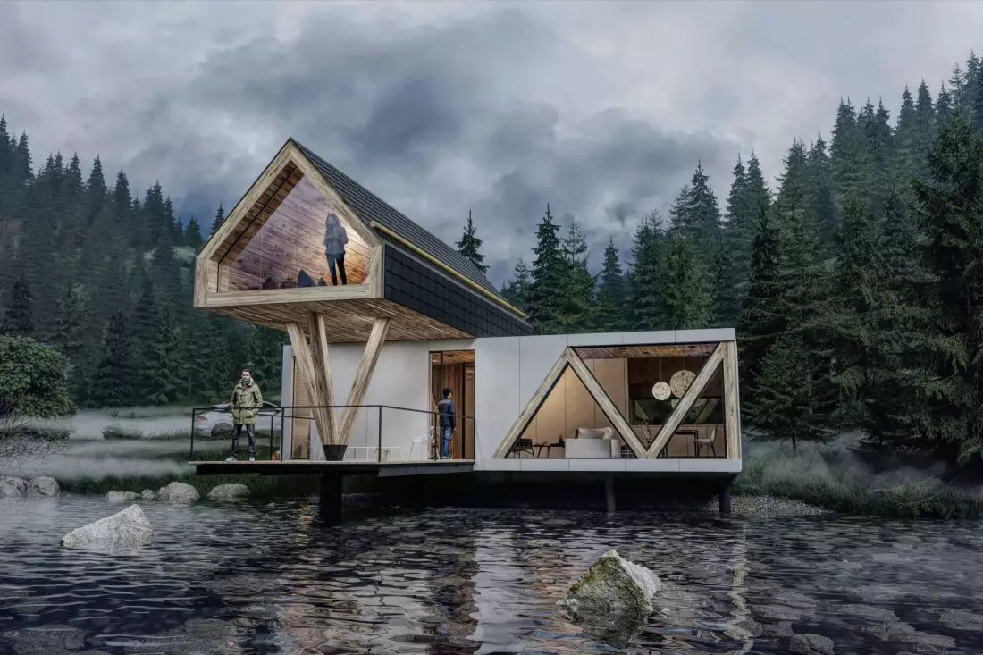 Modular Chalet, proj.:
Karpiel Steindel Architekci